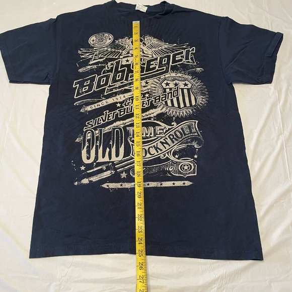 ALSTYLE APPAREL Bob Seger and the Silver Bullet Band Graphic T Size M Dark Blue - Picture 7 of 8